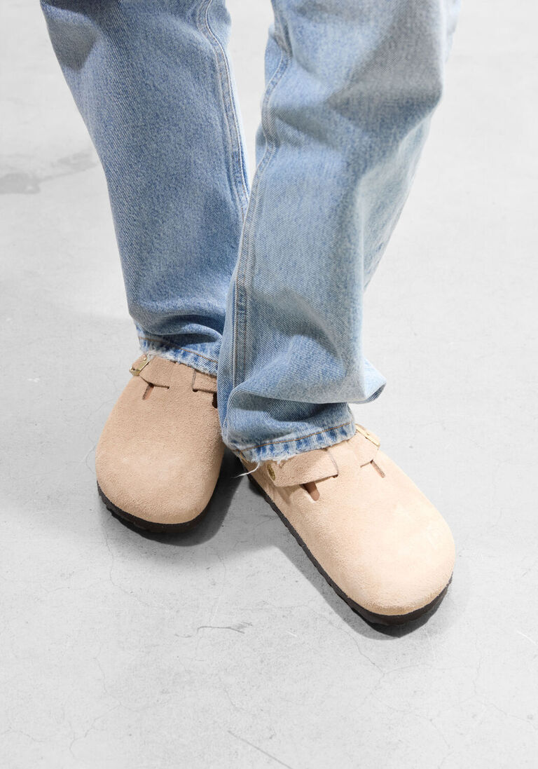 beige birkenstock instappers boston bs