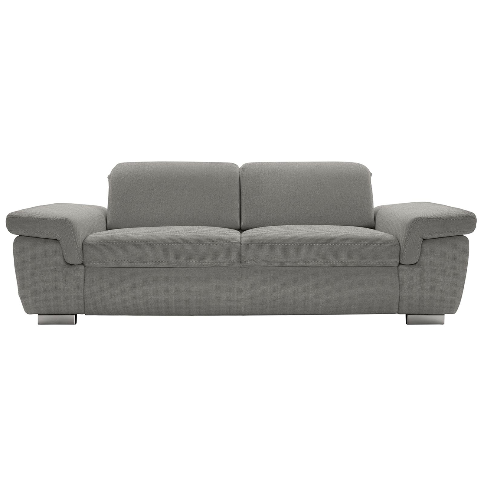 polsterpower 3-Sitzer Boxspringsofa - Belle silver - Basismodell