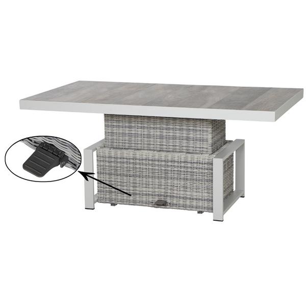 Siena Garden Lift-Tisch, ca. B160/H47-71/T90