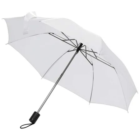 Macma Taschen-Regenschirm mit Schutzhülle, weiß
