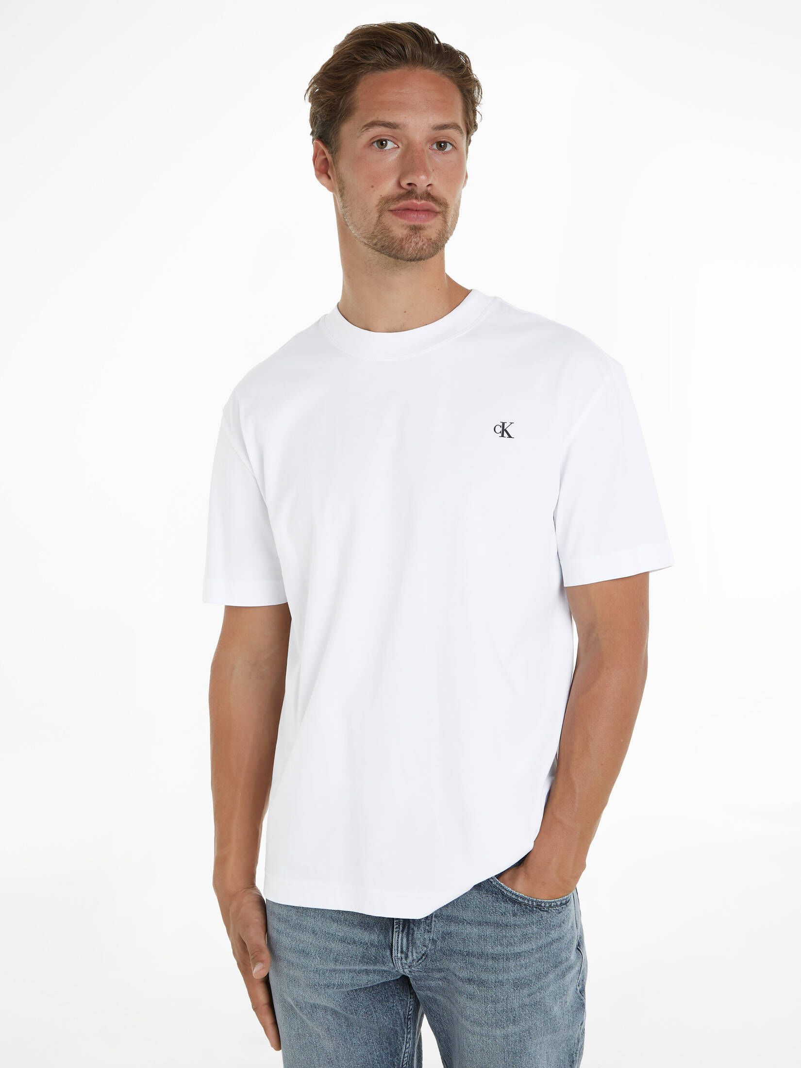 CALVIN KLEIN JEANS| Herren T-Shirt BLOWN UP DIFFUSED STACKED TEE