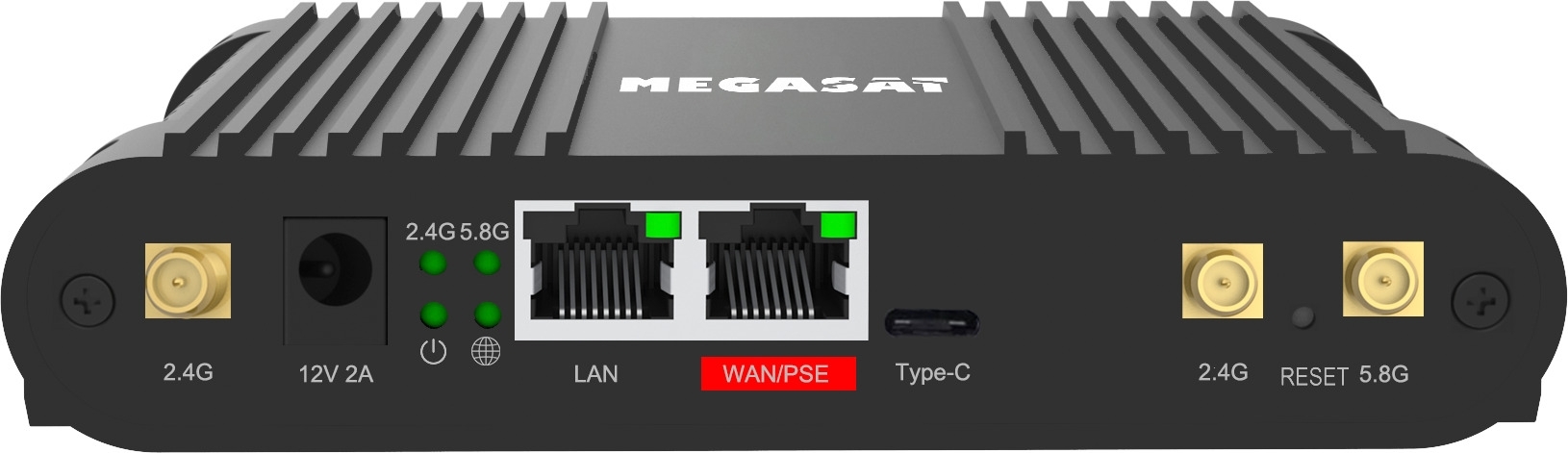 Megasat Connected WiFi-Booster System bestehend aus Außenantenne und Router