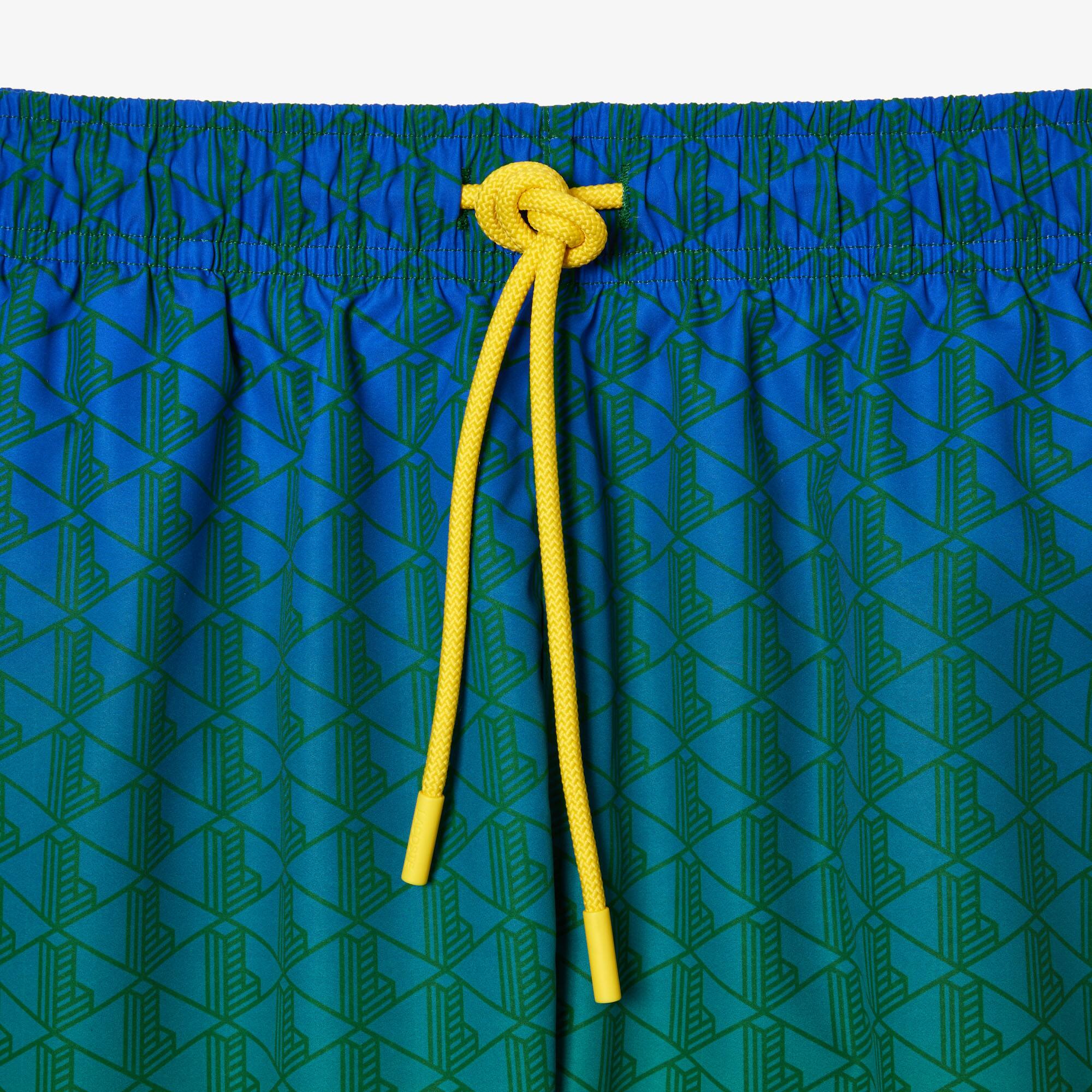 Badehose mit Monogramm im Ombré-Effekt Badebekleidung - Blau - Lacoste - Herren