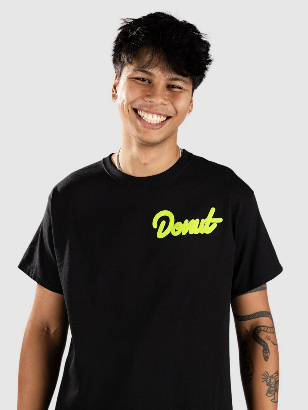 Donut Cap Cracked T-Shirt black
