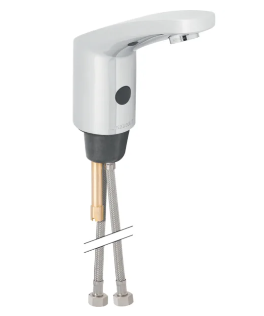 Geberit Hytronic 85 1-gats wastafelkraan koud en warm water zonder mengknop chroom