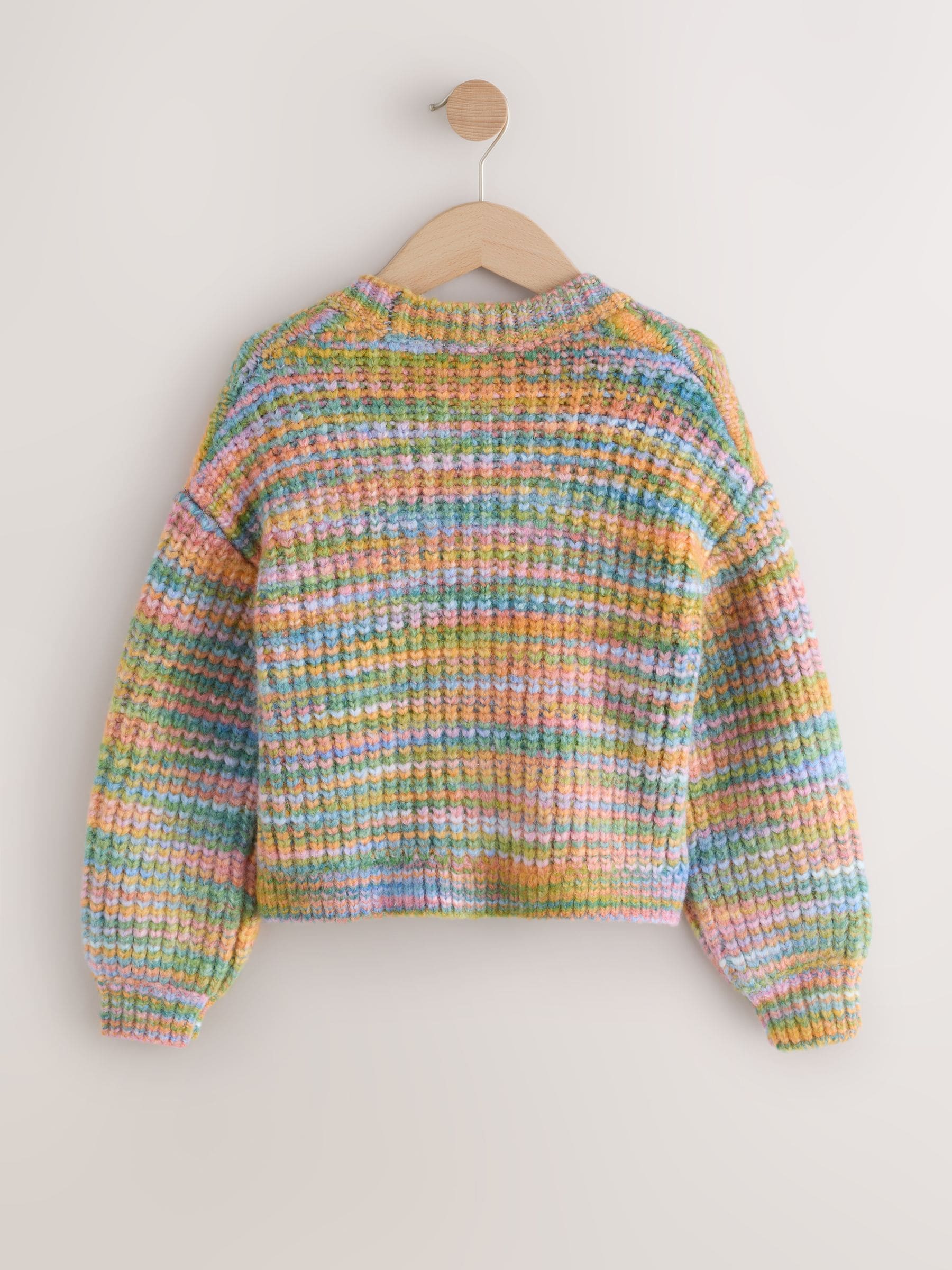 Regenboog - Kabelgebreid vest (3-16jr)
