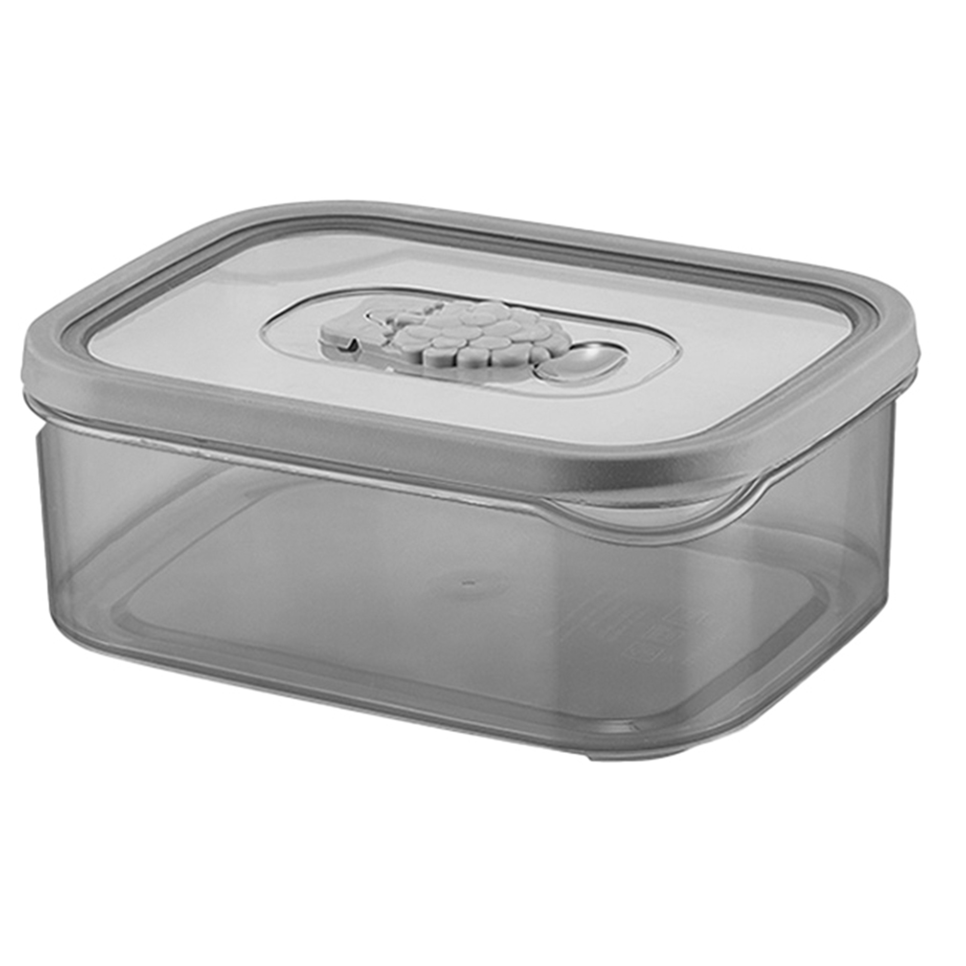 Vorratsdose - grau - mit Dampfauslassventil - 3500 ml