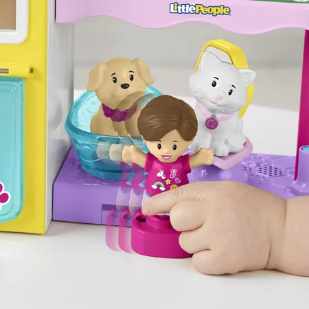 Fisher-Price Little People Barbie Tierstation Spielset mit 3 Figuren