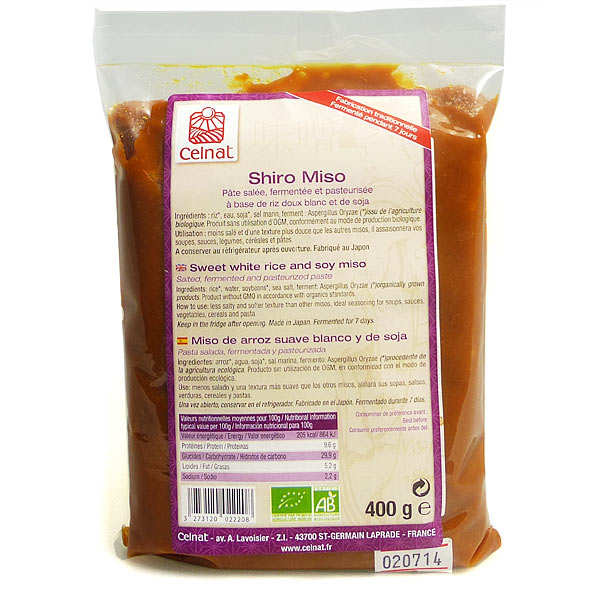 Shiro miso bio (miso blanc japonais)