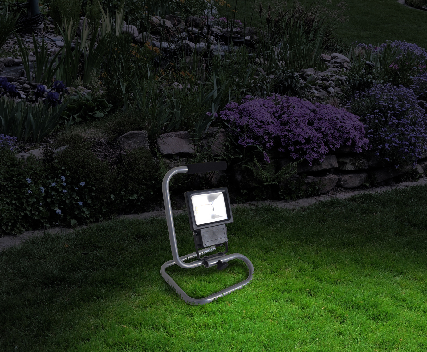 LED-Außenleuchte - schwarz - 32 cm