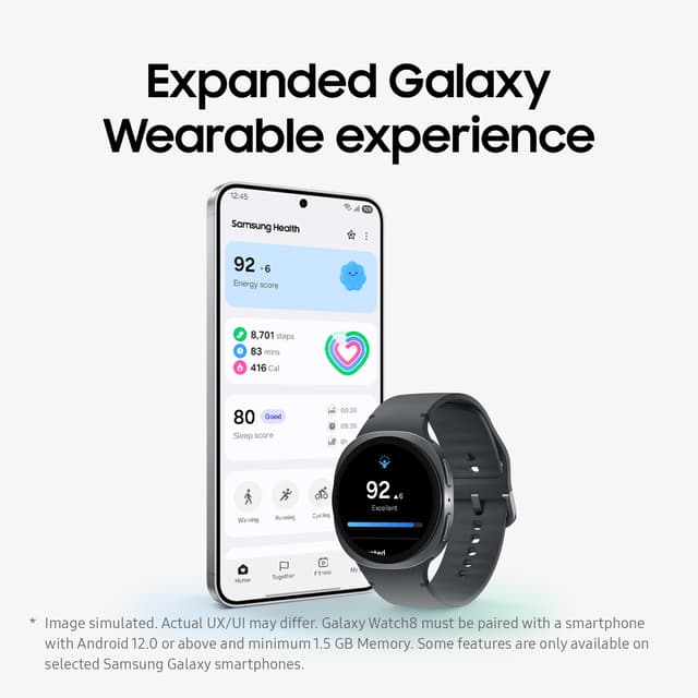 Samsung Galaxy Watch8 40mm BT (sølv)