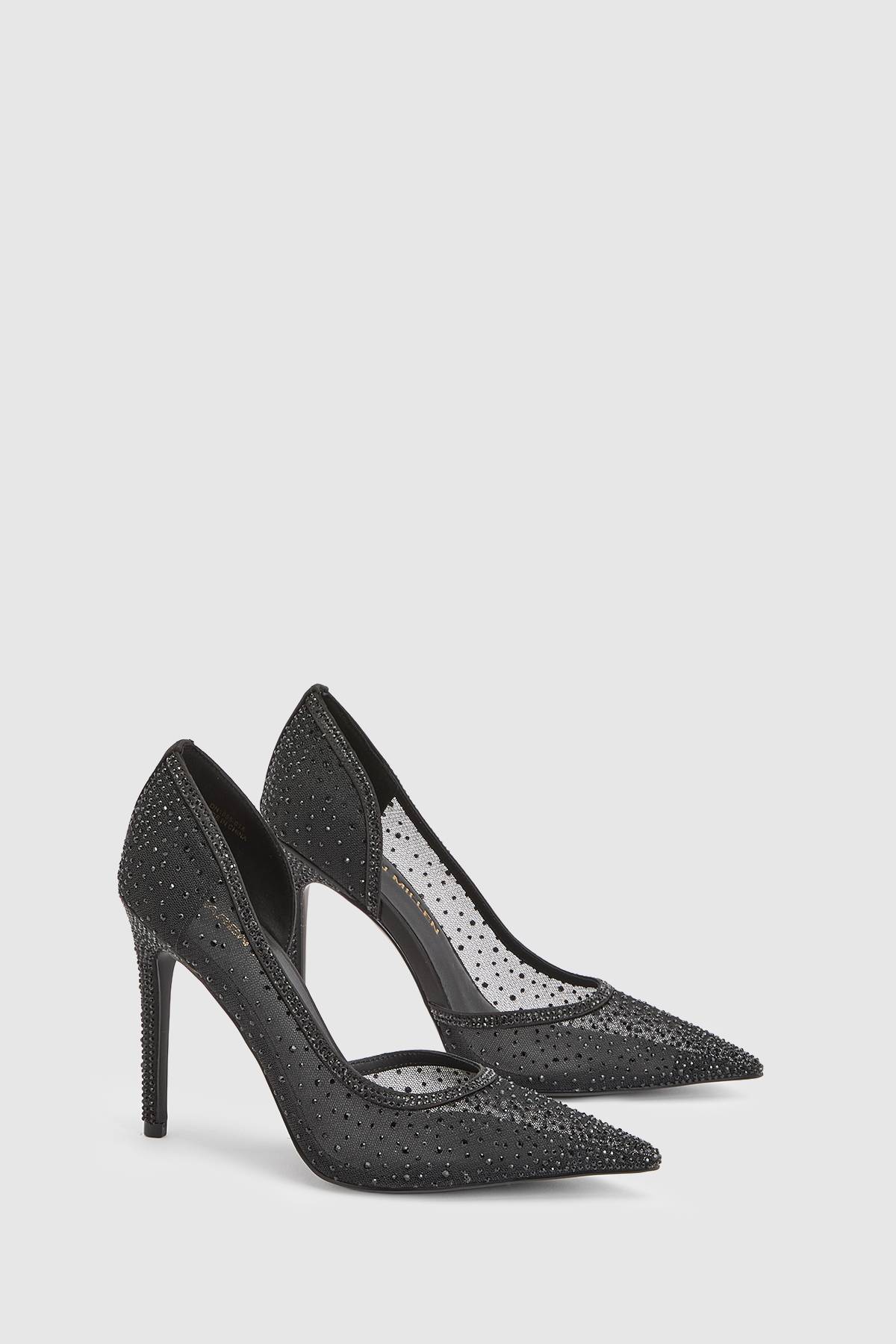 KarenMillen Escarpin À Talon Aiguille Orné De Cristaux