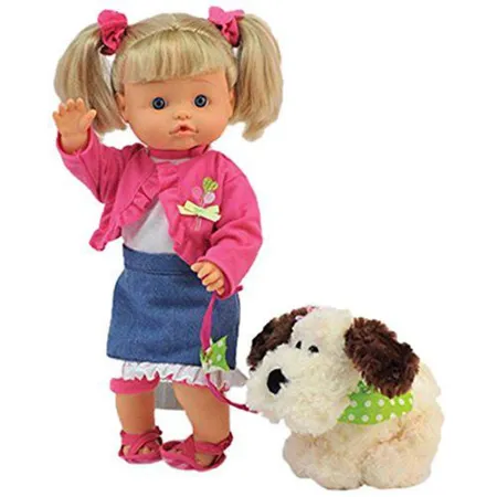 Dimian Bambolina Nena mit Hund, 42cm