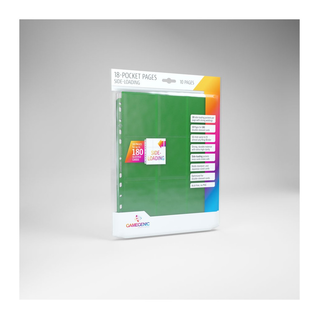 Gamegenic - Sideloading 18-Pocket Pages 10 pcs pack