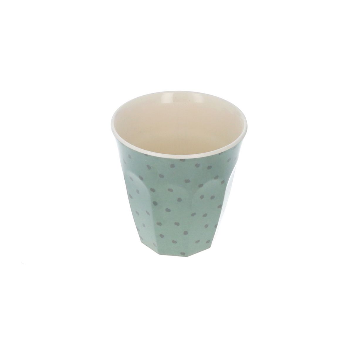 Petit verre en mélamine tacheté léopard vert Pause goûter