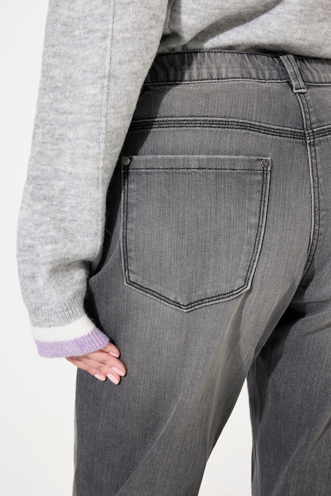 Boyfriend-Jeans, Destroy-Effekte, Stretch, 5-Pocket-Schnitt