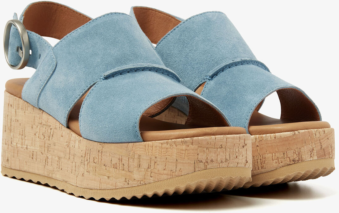 VIA VAI blauwe via vai sandalen sissel ruby
