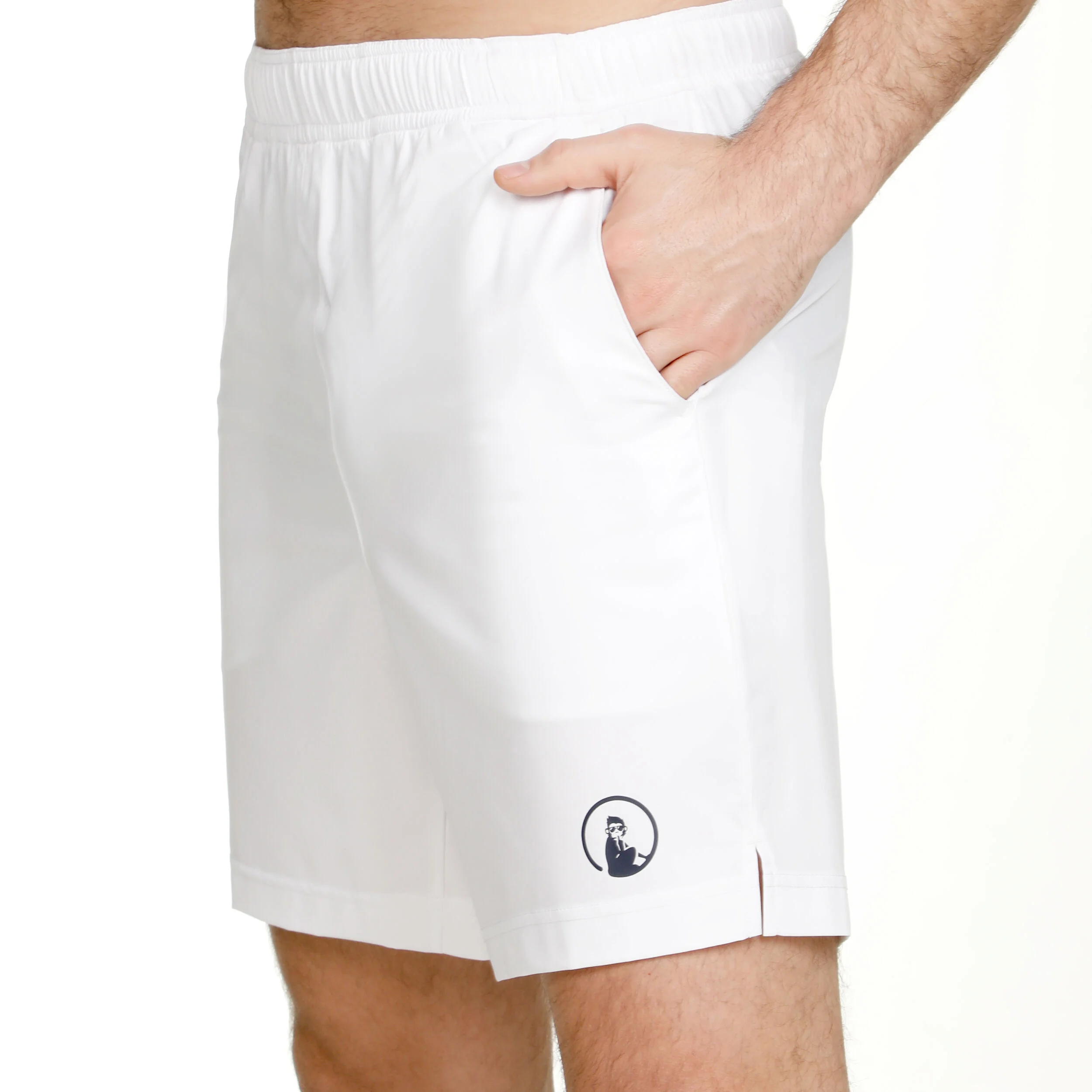 Quiet Please Smash 2.0 Shorts Hommes - Blanc , Bleu Foncé