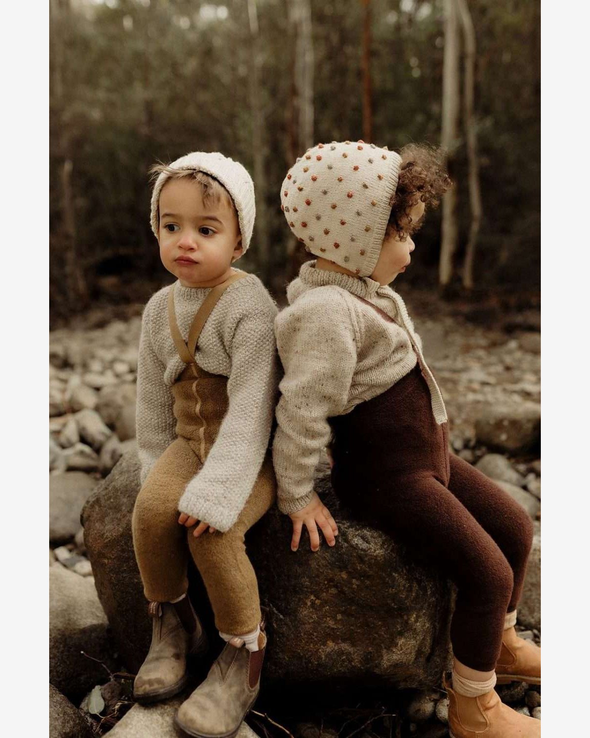 Strømpebukse Teddy u/ føtter m/ seler – Warmy Footless Tights