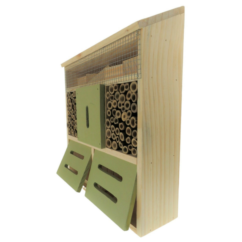 Hôtel pour insectes l, 30 x 10 x hauteur 35.5 cm, insectes