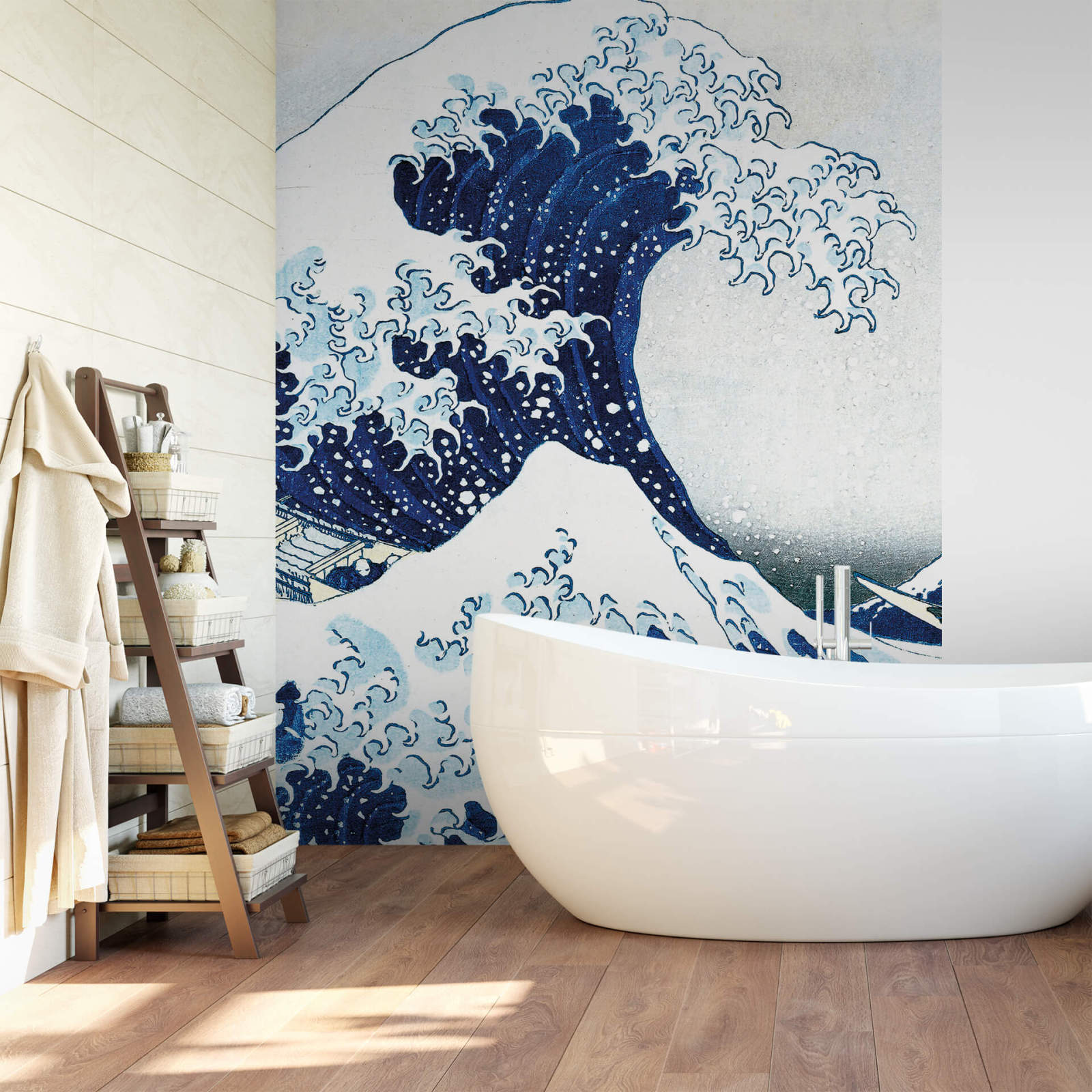 Fototapete DESIGNWALLS 2.0 - blau-weiß - Meer - 2,6 Meter