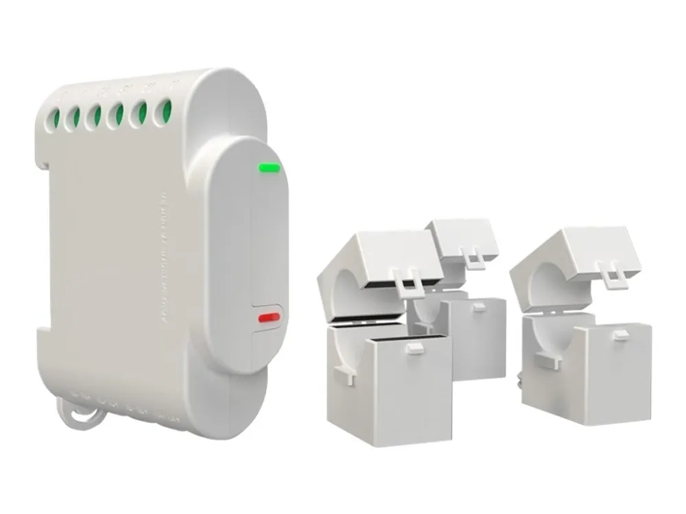 Shelly 3EM - Energimåler - effektmåler til 3-faser med kontrol - Wi-Fi - Hvid