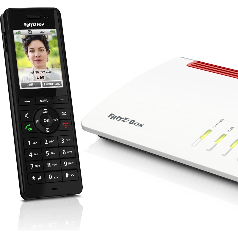 Fon FRITZ! X6 INT Téléphone DECT Identification de l'appelant Noir