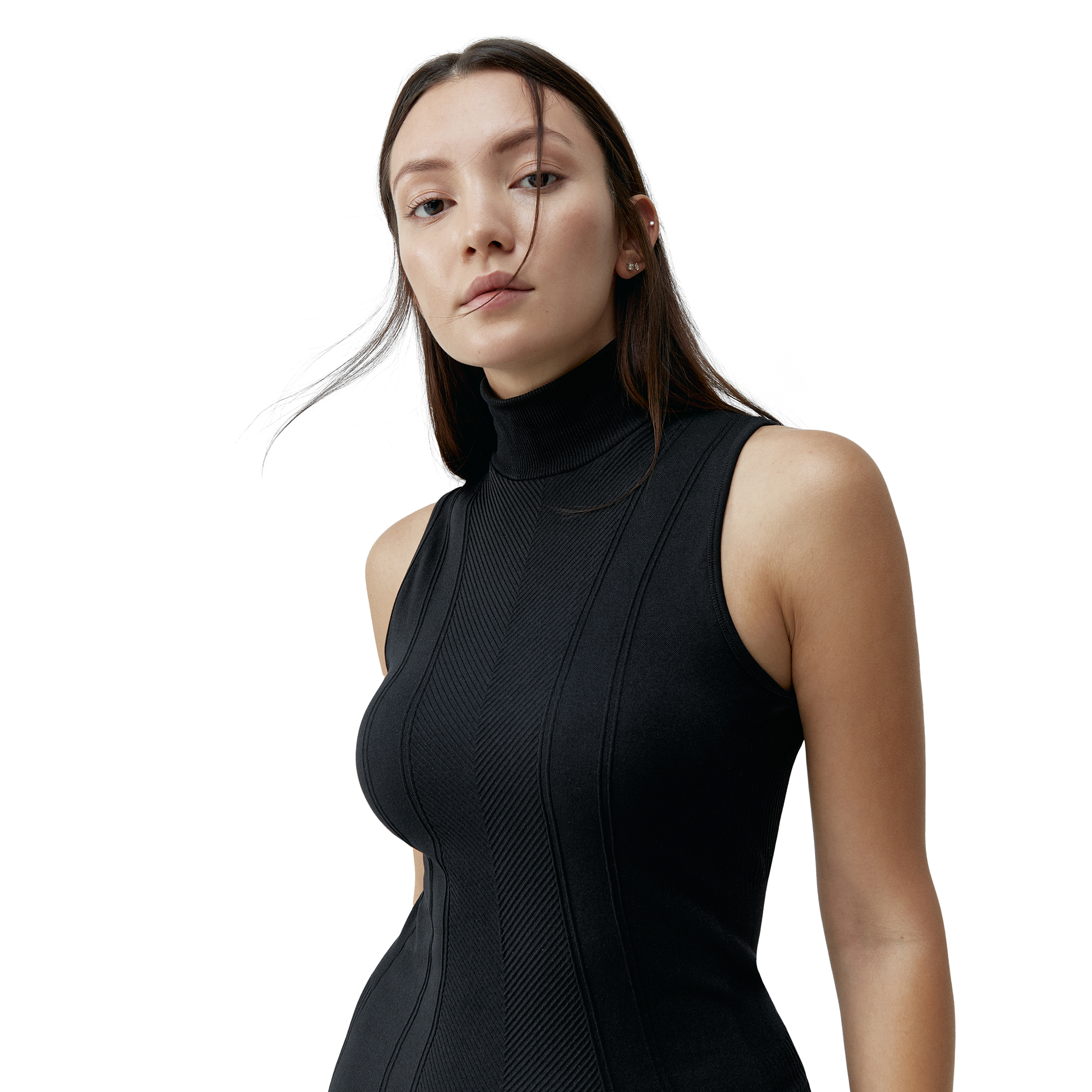 INDIA - Robe sans couture india | Noir