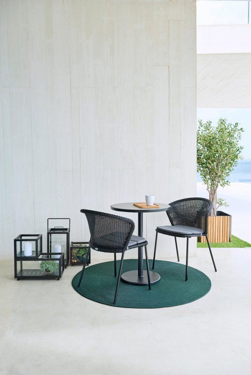 Cane-Line Lean stapelbare tuinstoel Black