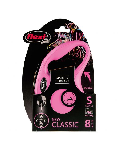 Flexi Rollijn Classic Koord S Roze - Hondenriem