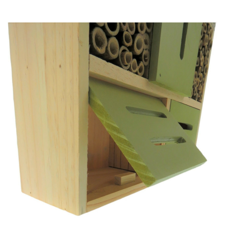 Hôtel pour insectes l, 30 x 10 x hauteur 35.5 cm, insectes