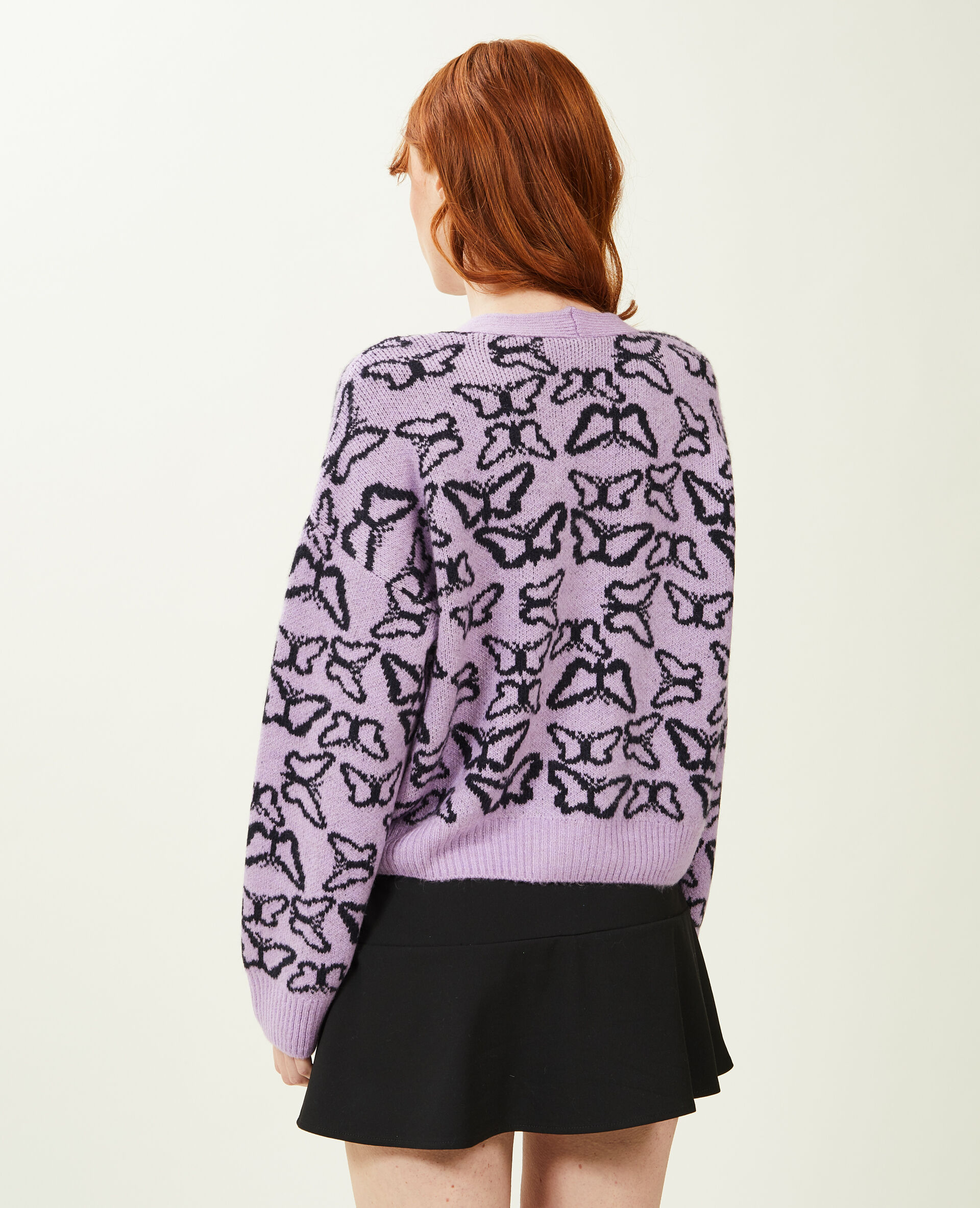 Gilet maille - Violet