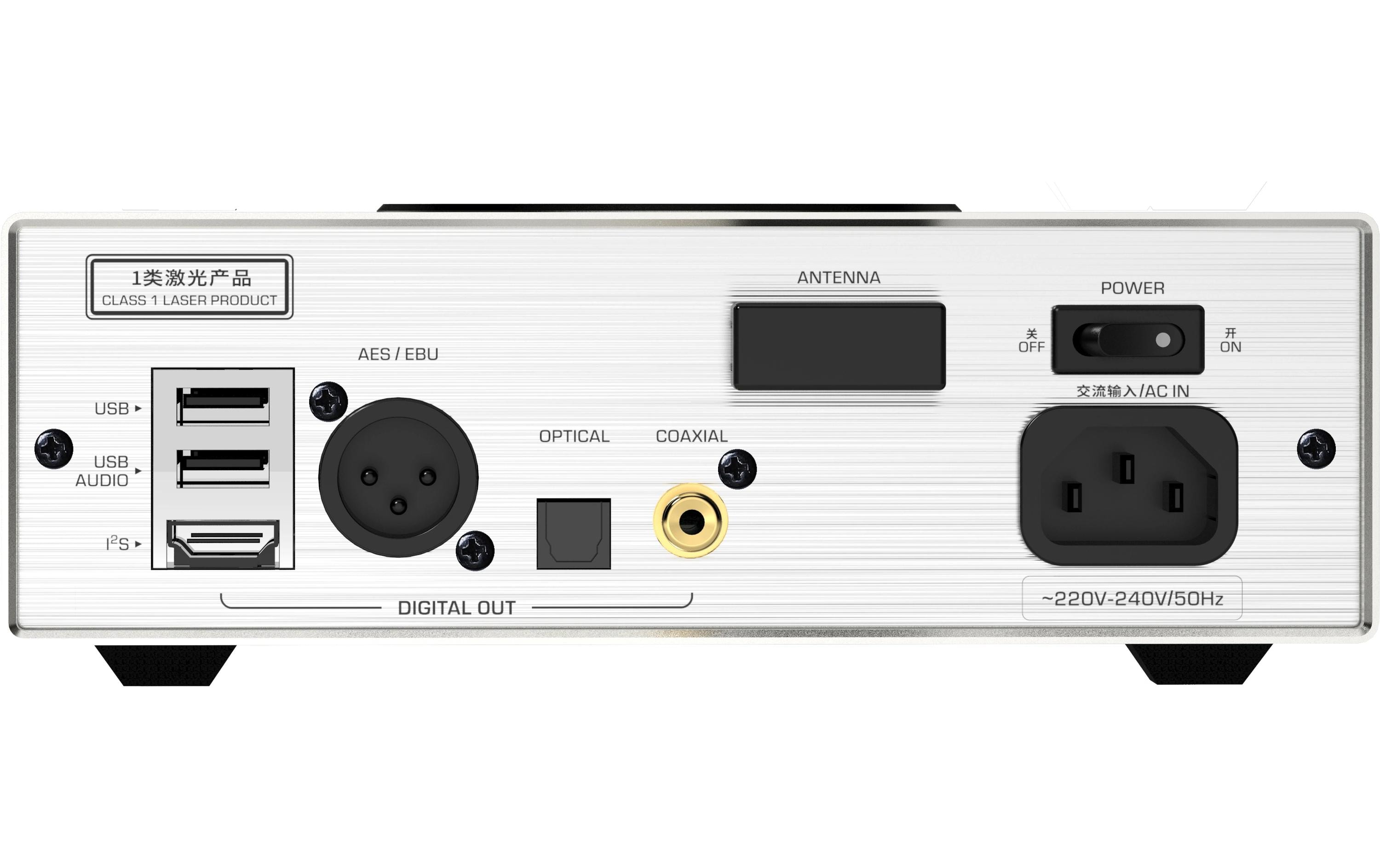 CD-Player ET3 Silber<br>CD-Player mit WiFi und Bluetooth