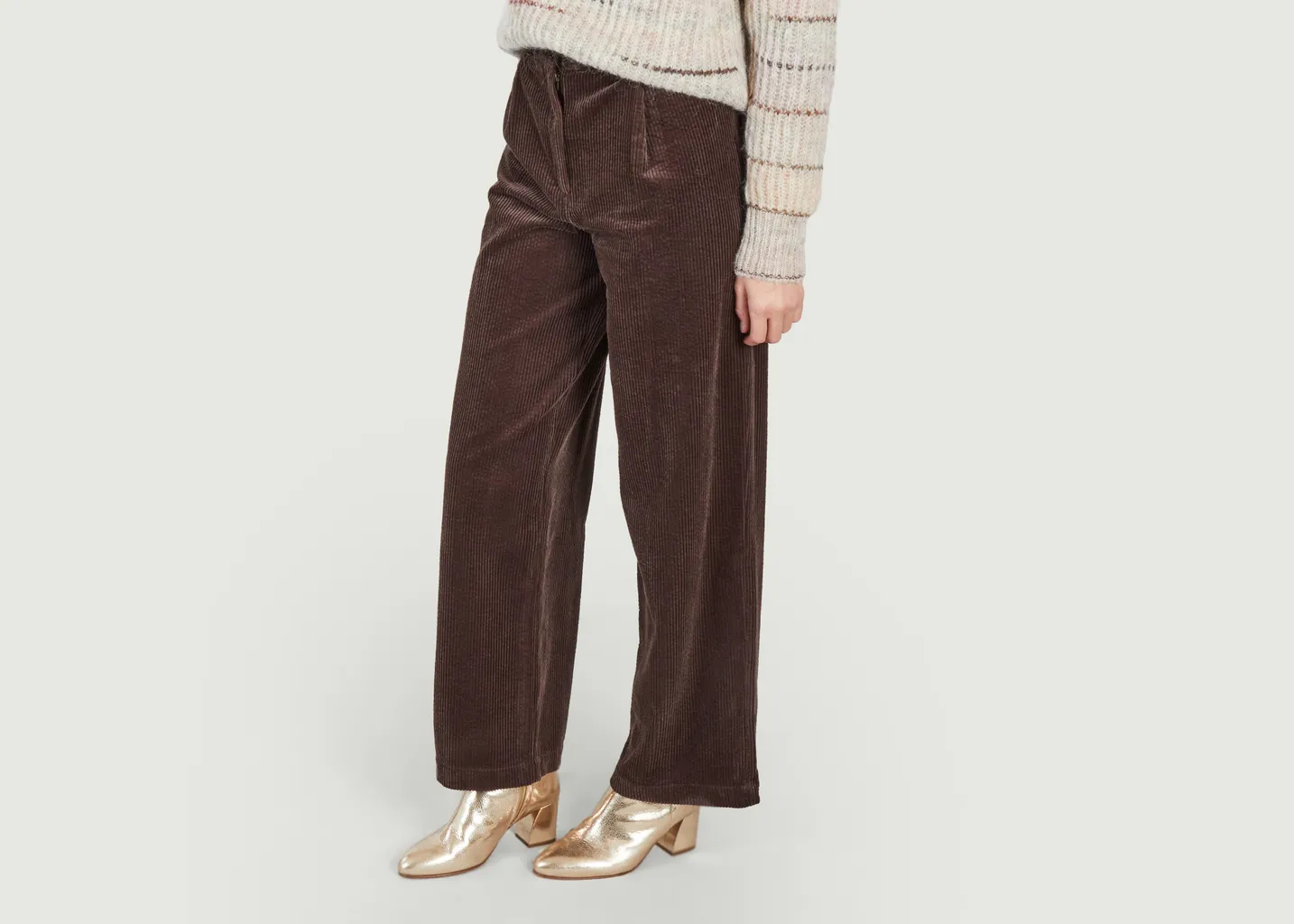Pantalon large en velours côtelé Insta Hello Sessun