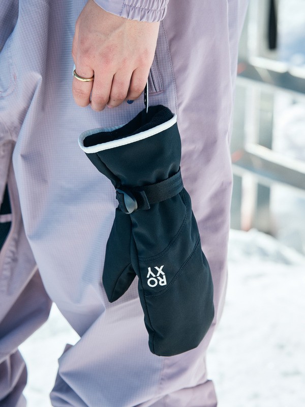 Roxy Jetty Solid Moufles techniques ski/snowboard Noir Femme