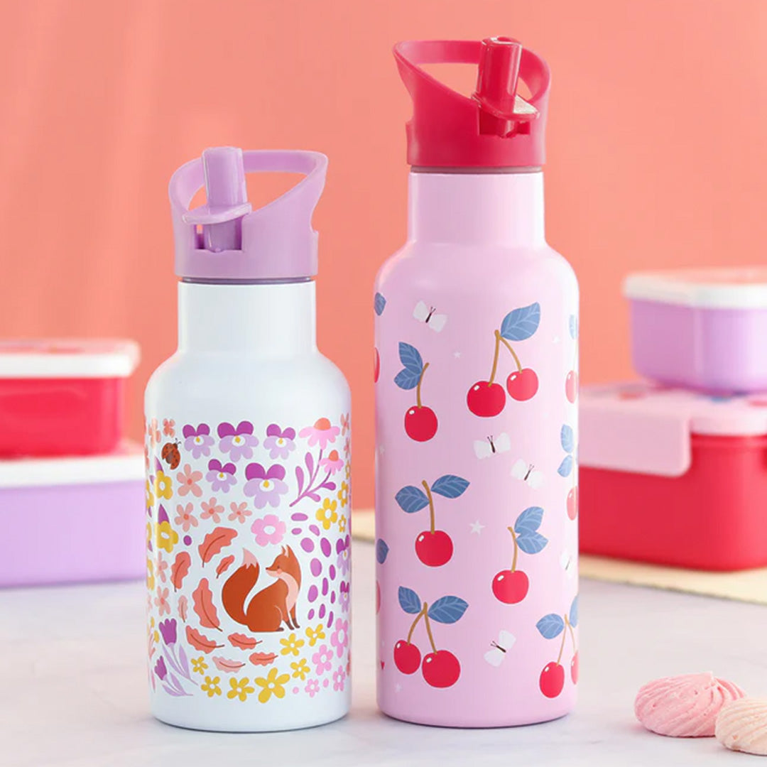 a little lovely company rvs drinkfles kersen - 500 ml