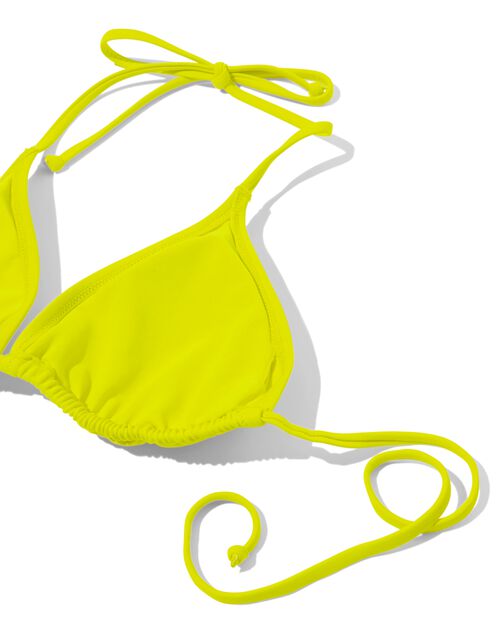 haut de bikini triangle femme citron vert