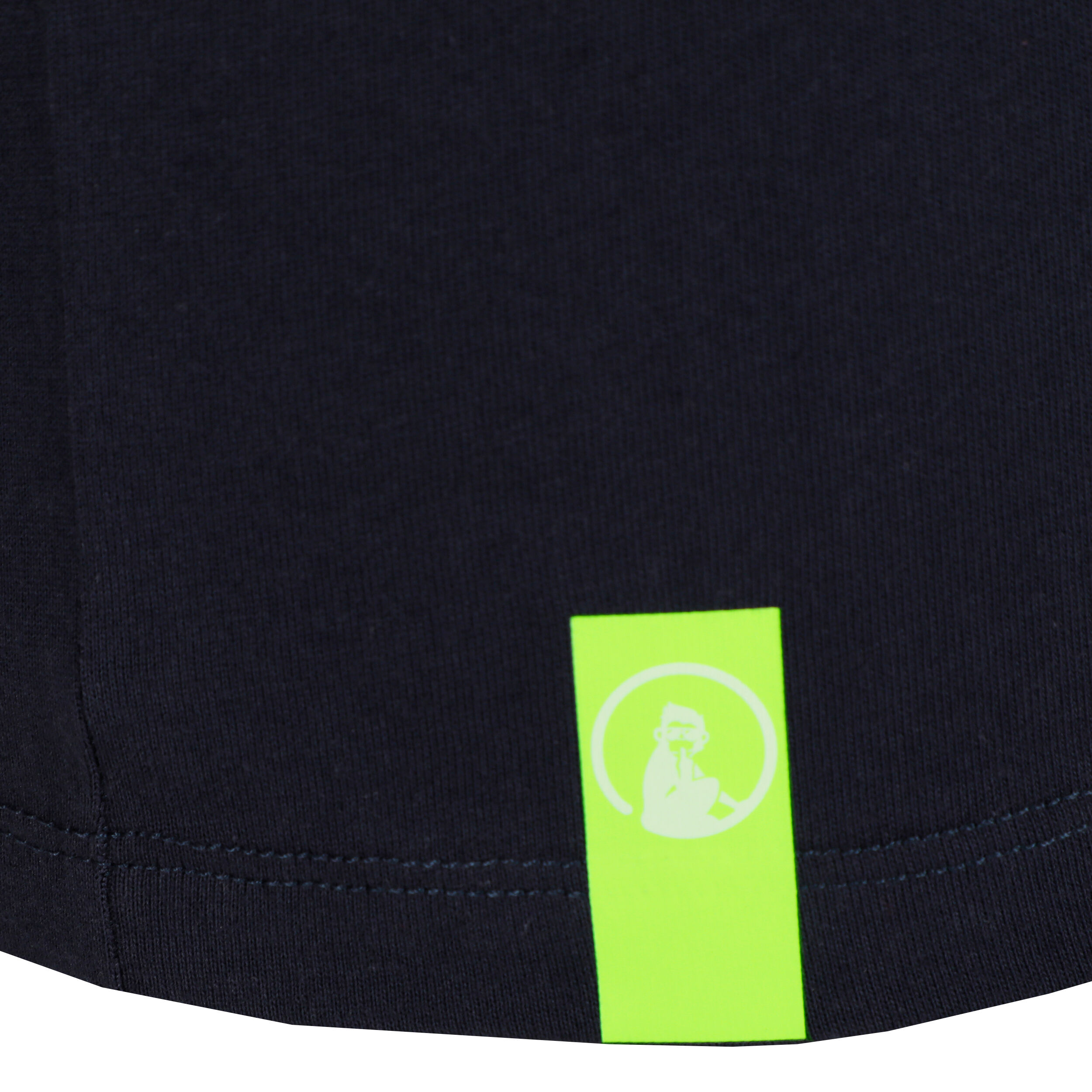 Quiet Please Wild Trainings T-shirt Hommes - Bleu Foncé , Vert Fluo