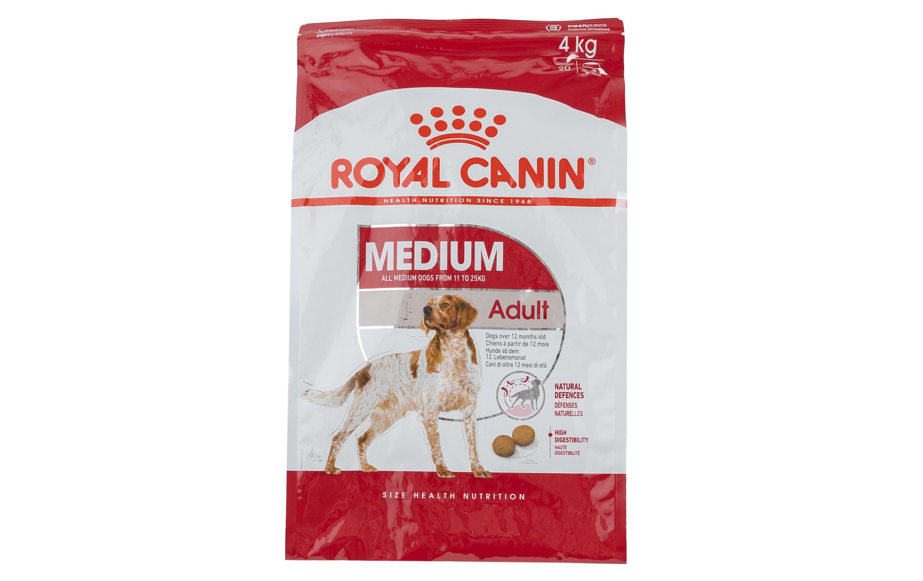 Trockenfutter Health Nutrition Medium Adult, 4 kgAlleinfuttermittel für ausgewachsene mittelgrosse Hunde