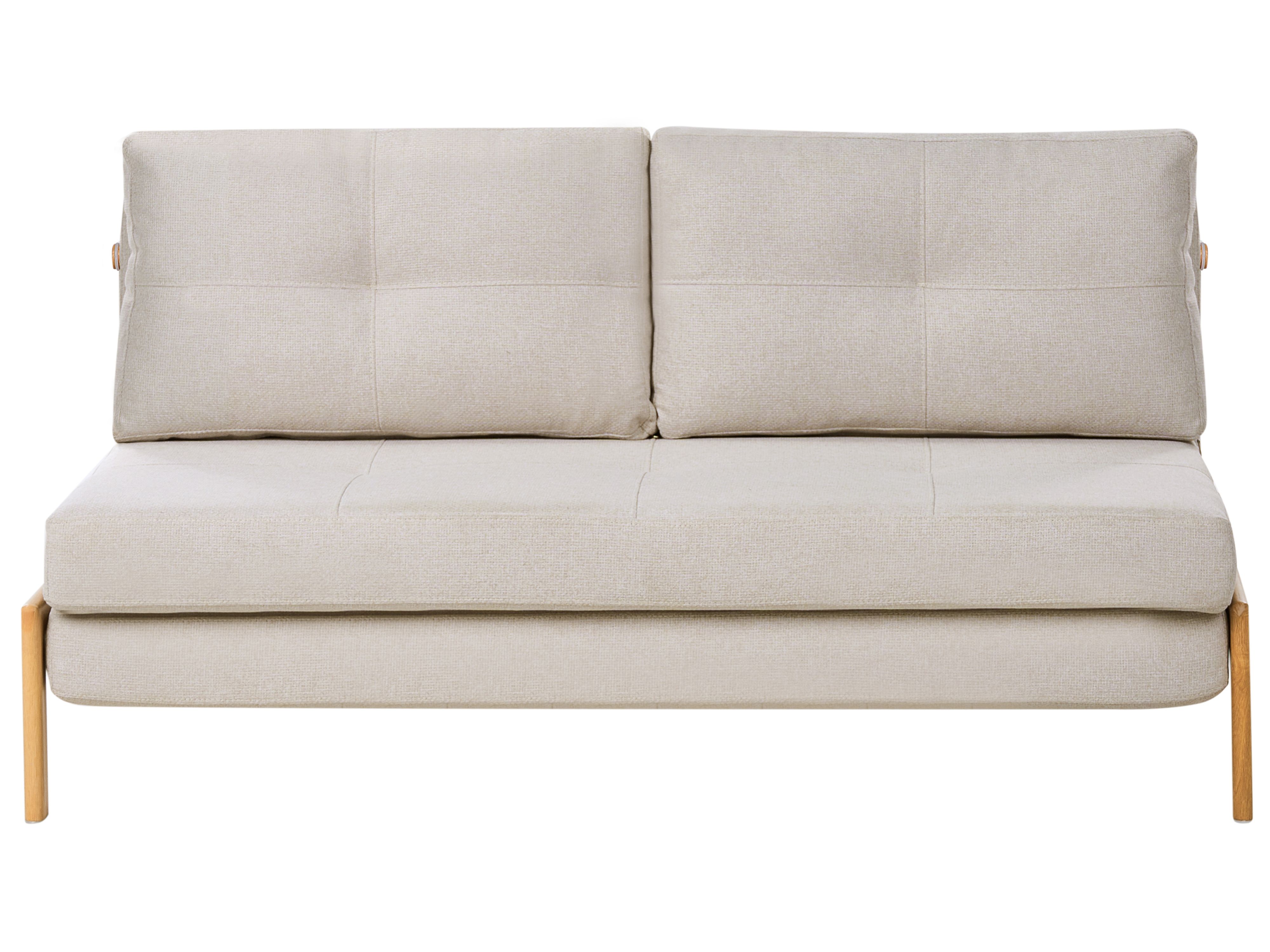 Bankenset 3-zits EDLAND Stof Lichtbeige met poef