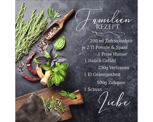 Glasschilderij Cooking Creation III 20x20 cm GLA1955