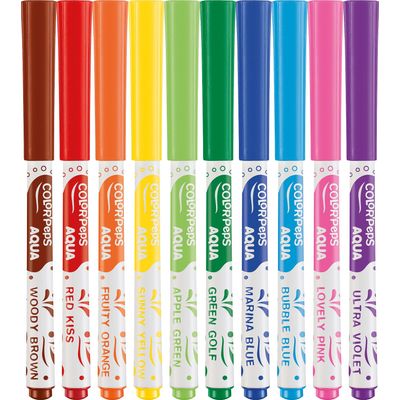 Maped Color'Peps - 10 Feutres aquarellables + 1 pinceau à réserve