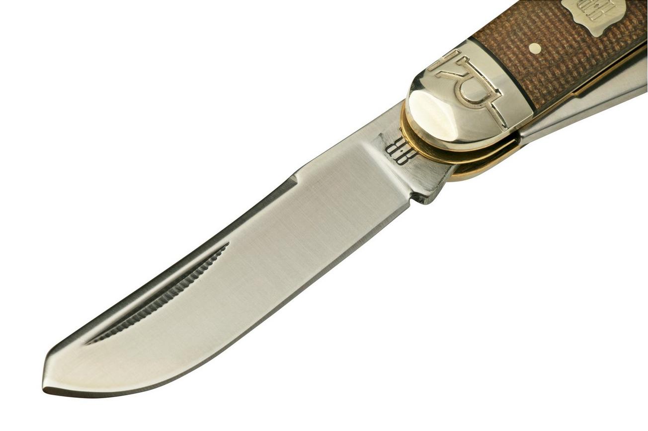 Rough Ryder Brown Burlap Sowbelly RR2332, zakmes