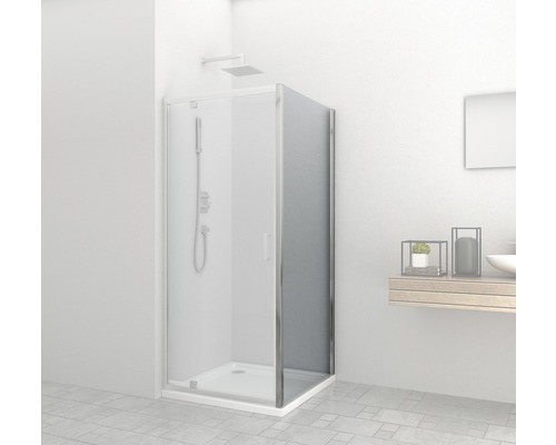 Badstuber Elite douche zijwand 90x195cm chroom