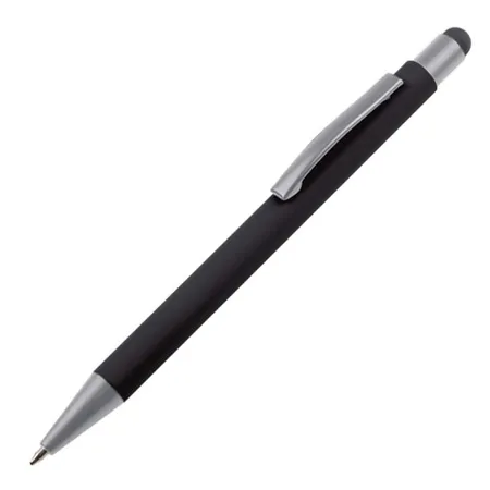 Easy Gifts Touchpen Kugelschreiber aus Metall, schwarz, 10 Stück