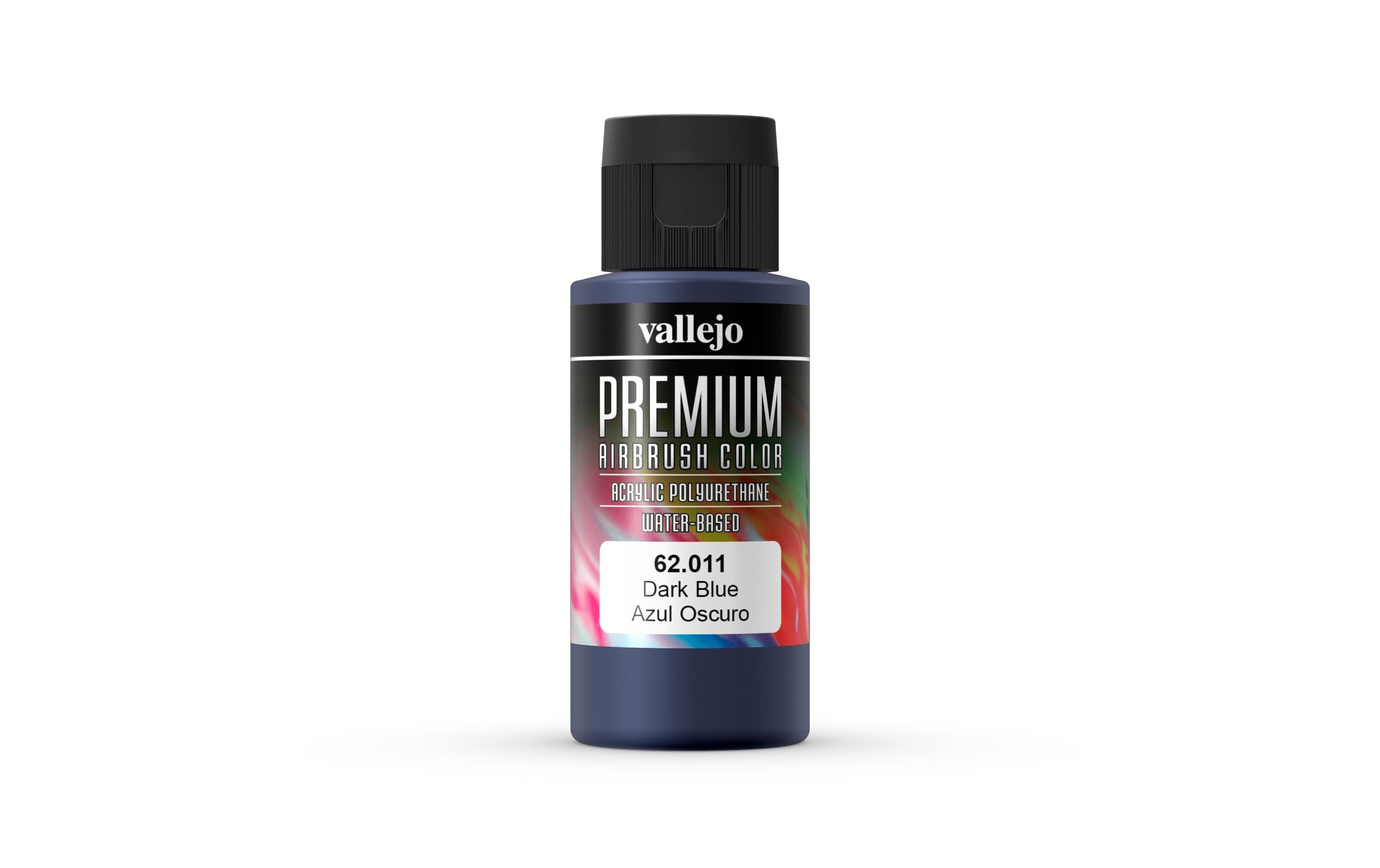 Airbrushfarbe Premium, Dunkelblau, 60 mlPremium Airbrush Farbe zum Lackieren von Lexan, Polycarbonat, Glasfaser, Metall und Polyethylene