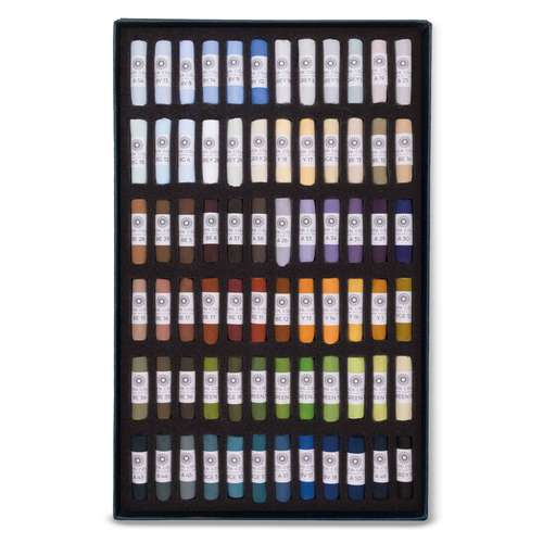UNISON COLOUR Soft-Pastellkreiden, 72er-Sets, ganze Kreiden