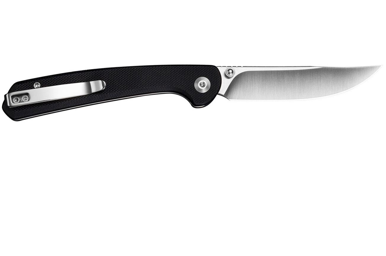 Sencut Skelfin S25007-2 Satin 9Cr18MoV, Black G10, zakmes