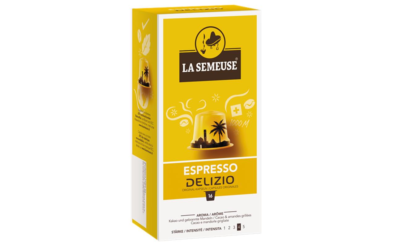 Kaffeekapseln Delizio Espresso Originale 16 StückKapselkaffee für das Delizio System