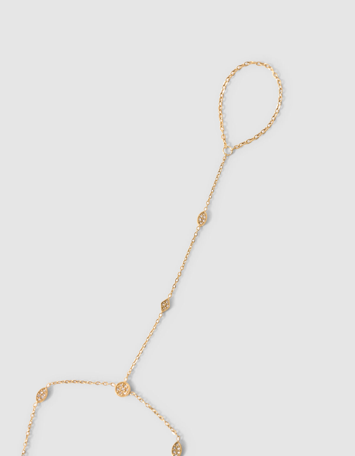 Eye Shape Hand Chain Goud